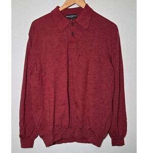 Ponte Vecchio 100% Merino Wool Cardigan Sweater Men's XL Button Made in Italy